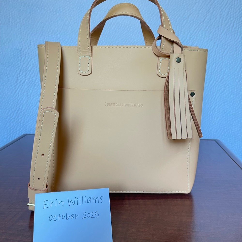 Portland Leather Goods – Mini Crossbody in Mamey w/ Matching Tassel - Picture 2 of 5